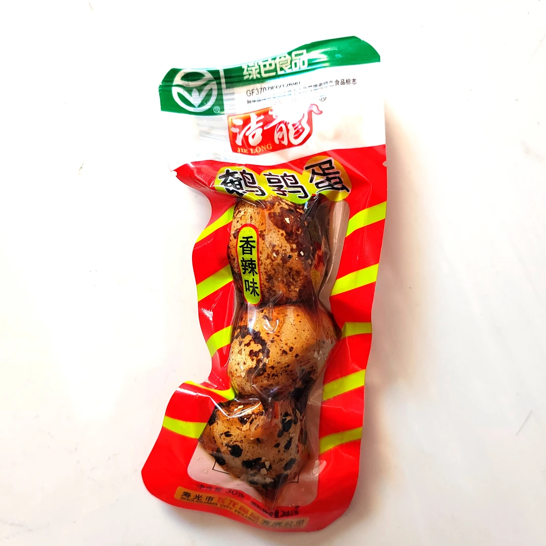 洁龍鹌鹑蛋香辣味 3枚 袋装
