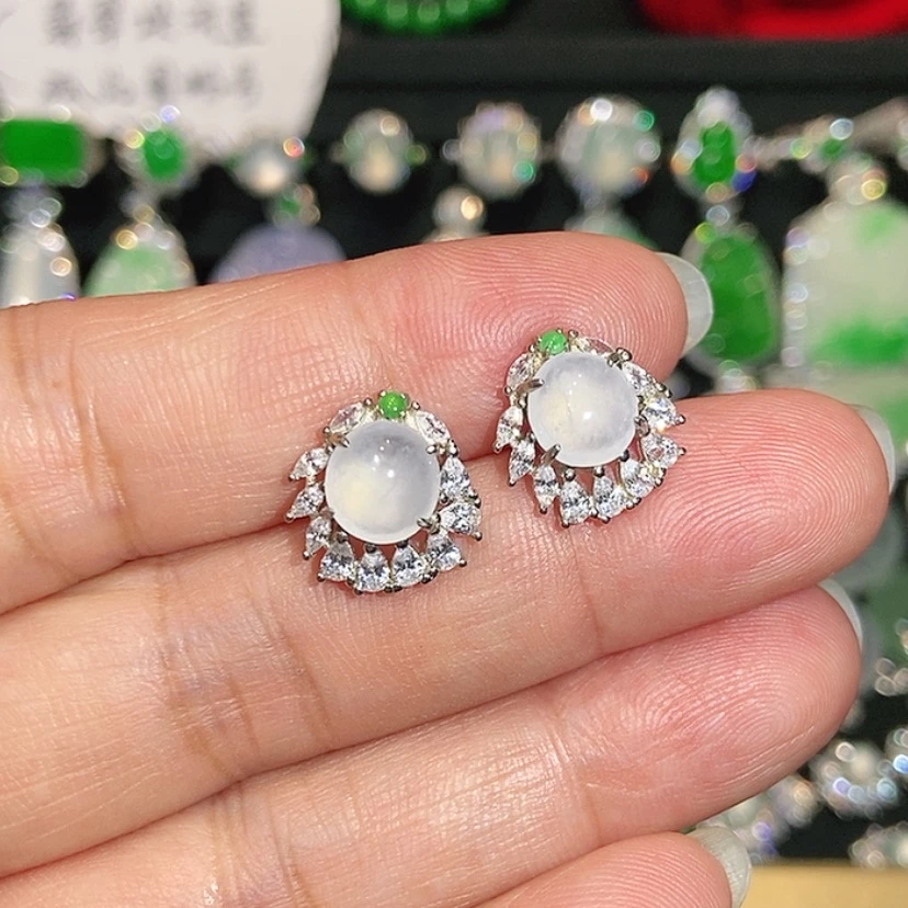 【闪购商品】未镶嵌翡翠耳饰天然翡翠