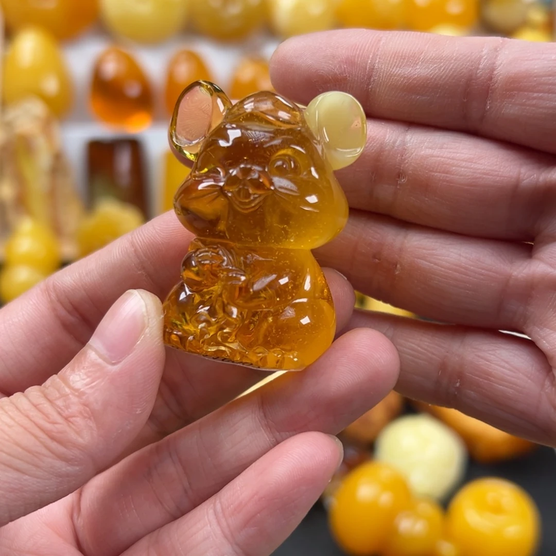 蜜蜡未镶嵌颈饰18.9克