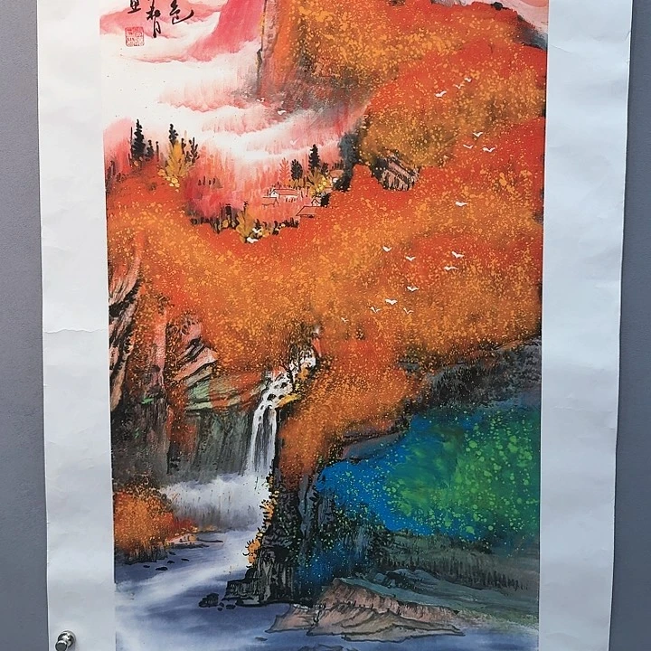 国画书法作品多次