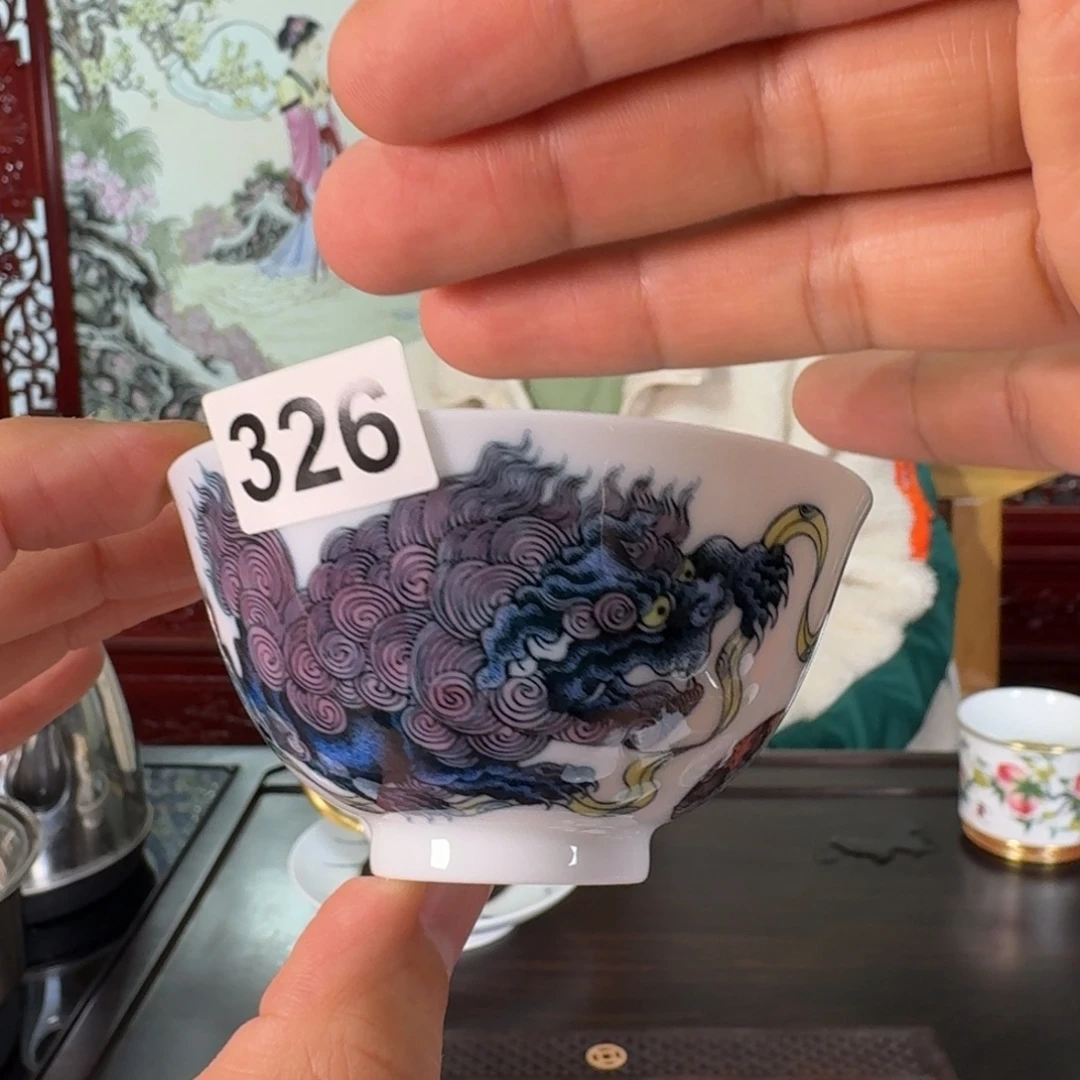 名创釉下五彩精品茶器