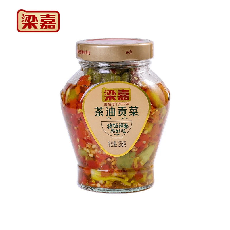 “梁嘉”268g茶油贡菜