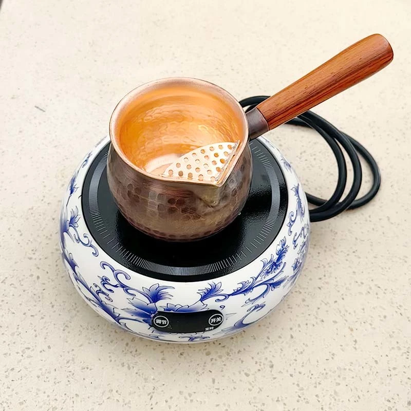 青花保温全自动耐用电陶炉电炉子蒸煮茶炉加热炉纯紫铜加厚茶壶罐
