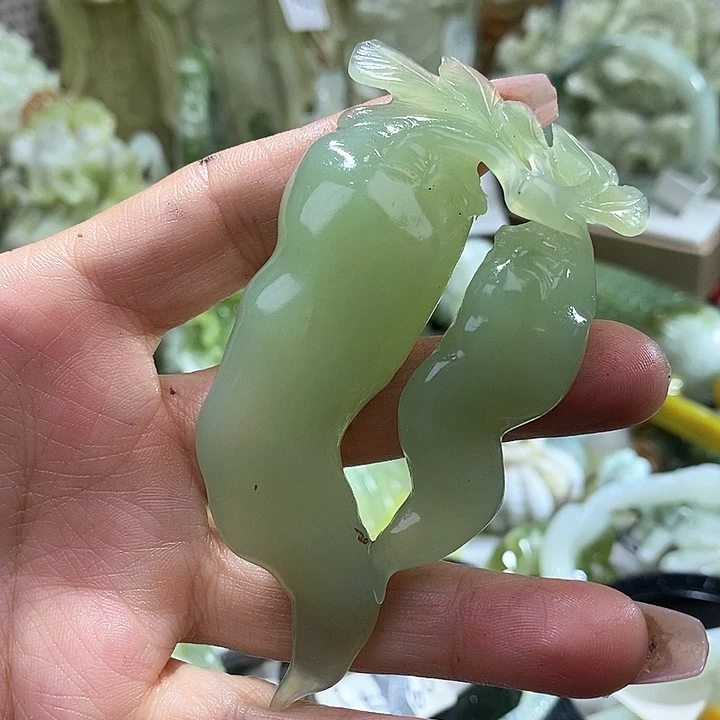 岫玉岫玉手把未镶嵌