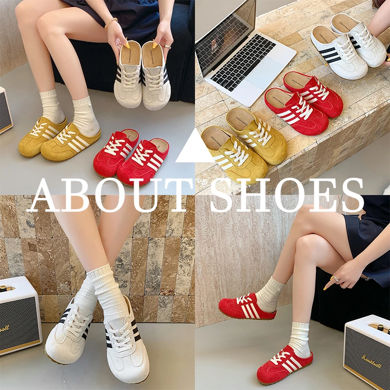 包头半拖夏外穿新款超火无后跟德训鞋女款爆款2025新款