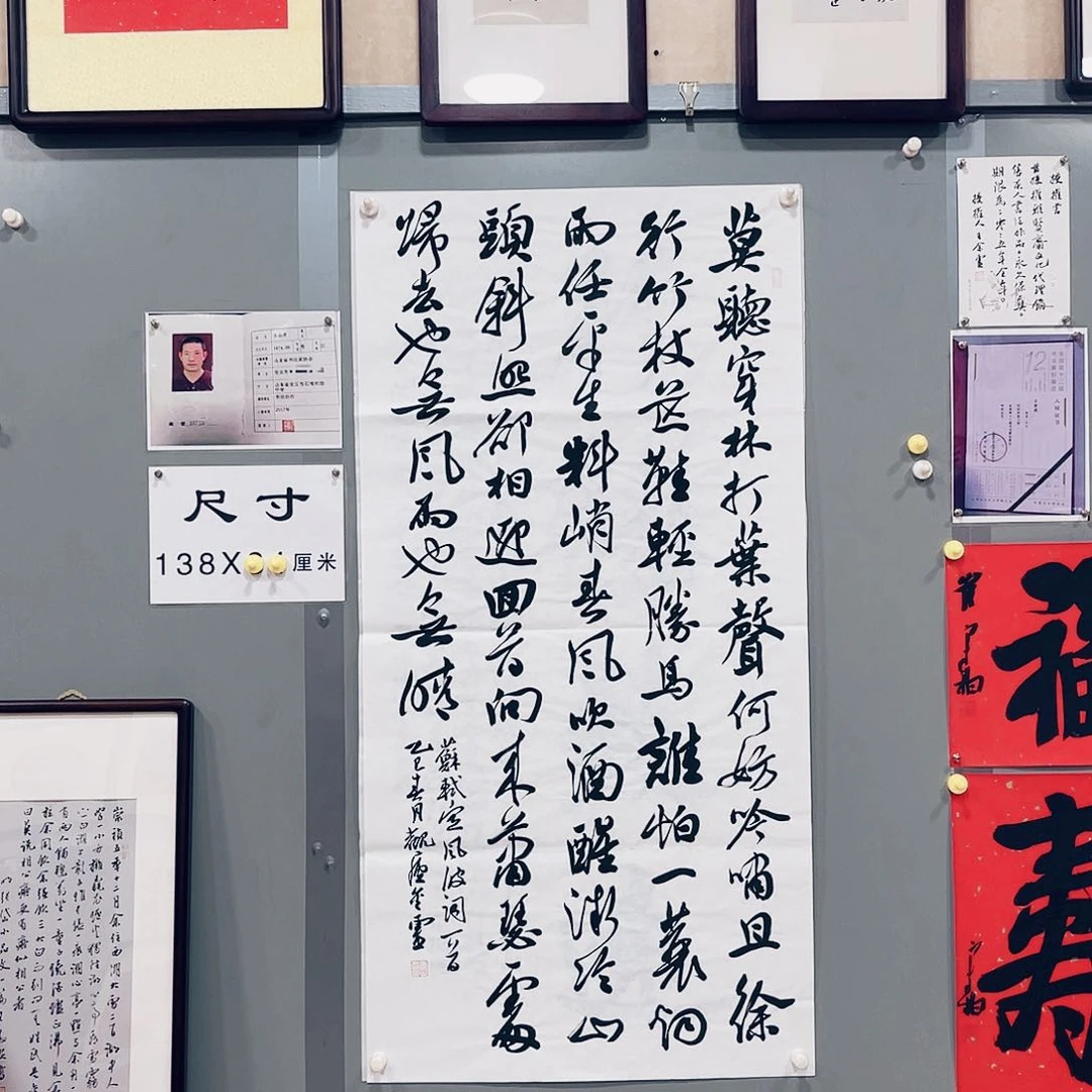 书法王金灵作品八平尺定风波