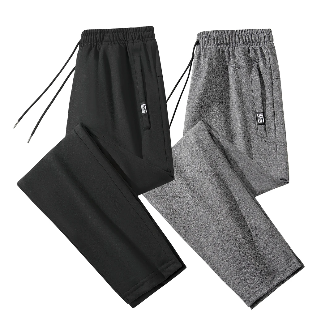 新品春秋男士休闲裤长裤裤子卫裤训练裤大码运动弹力直筒潮流