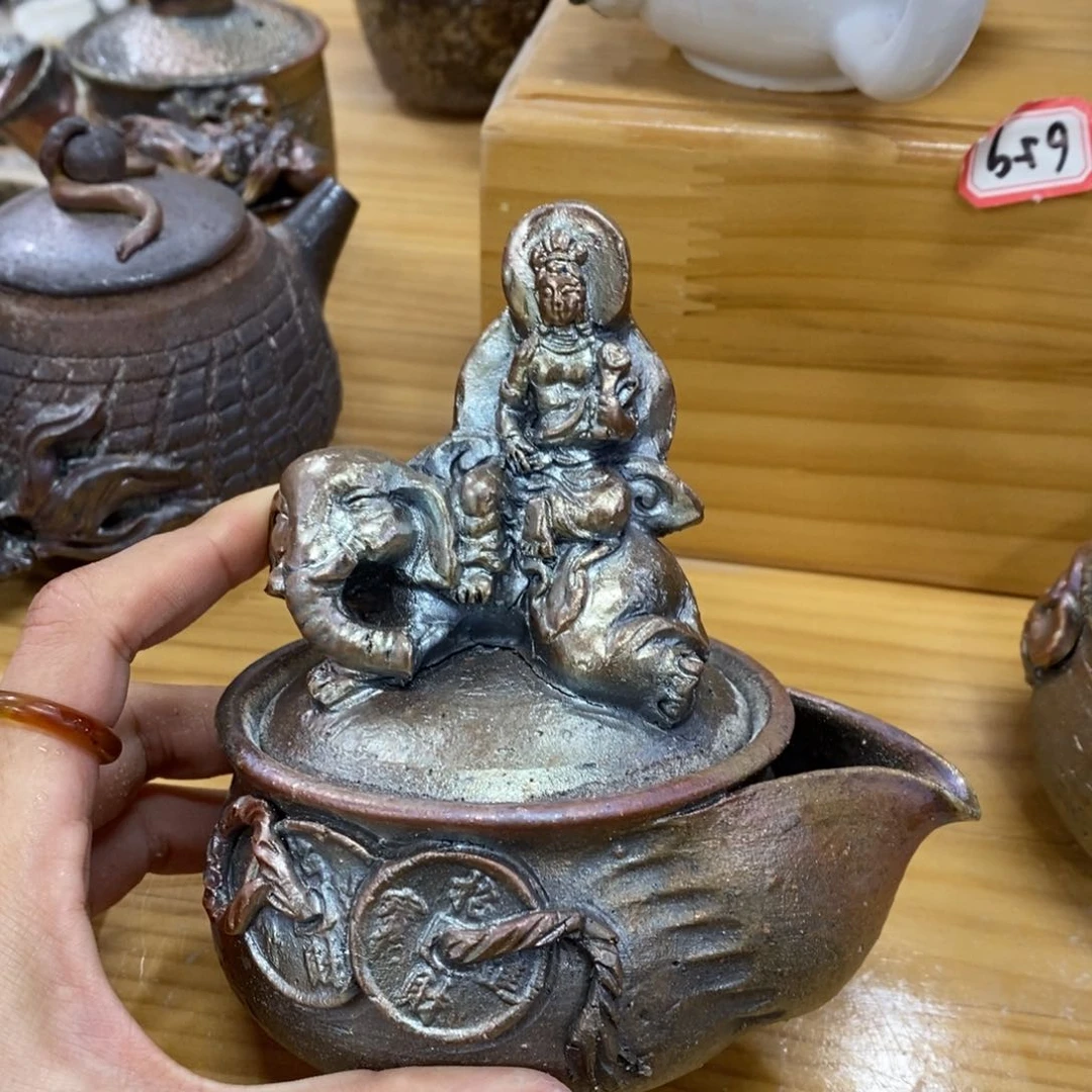 陶园柴烧，精品高货。V60瑕疵