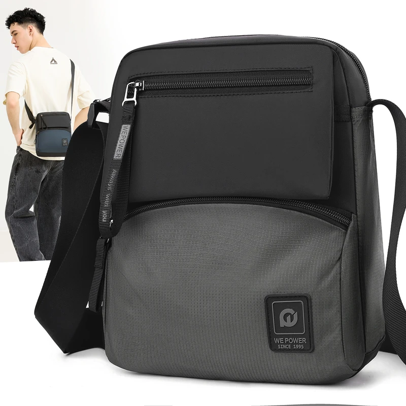 斜挎包男款爆款2025新款男包上班通勤包男士包外出便携包单肩背包
