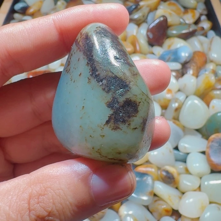 和田玉未镶嵌挂件57克