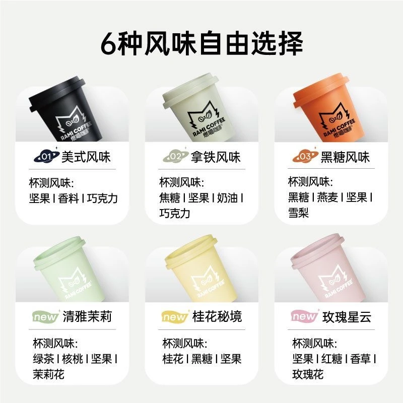 ＜福利单拆5保8＞限一单/燃喵冷翠冻干黑咖啡0蔗糖0脂黑咖啡花咖