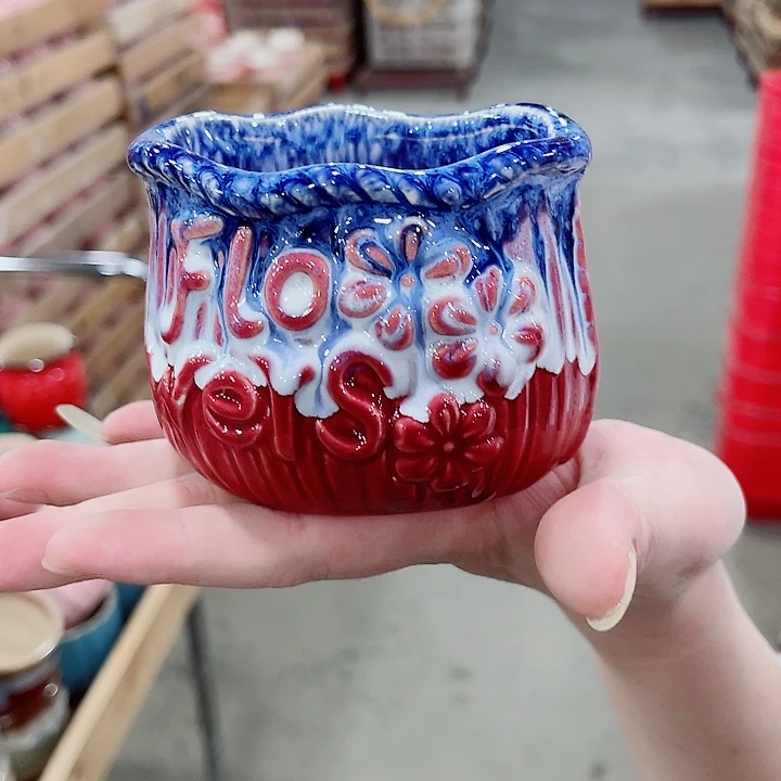 有孔，凑10元包邮陶瓷花盆发货！