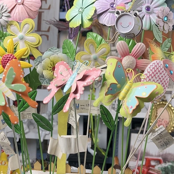 铁艺花插拍一发四