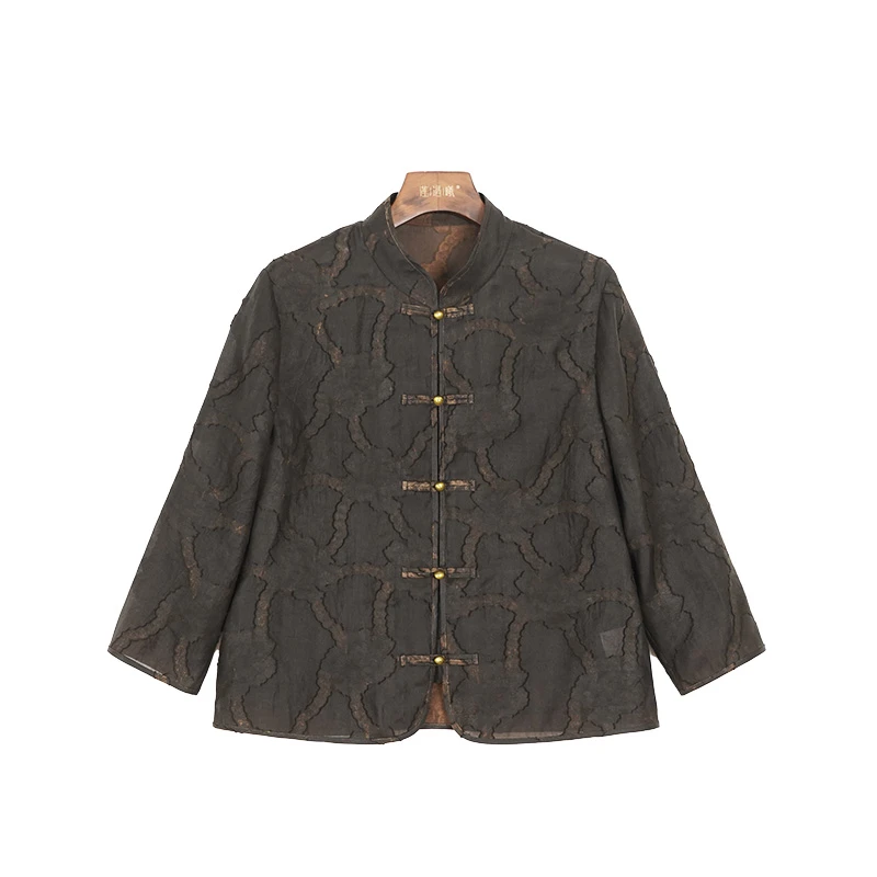 莲遇曦国风剪花上衣女士1b626K5