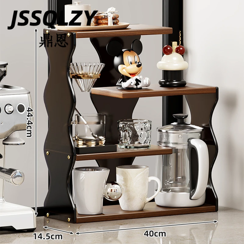 亚克力杯架桌面置物架餐桌边水杯收纳高级感轻奢咖啡杯茶具放置架