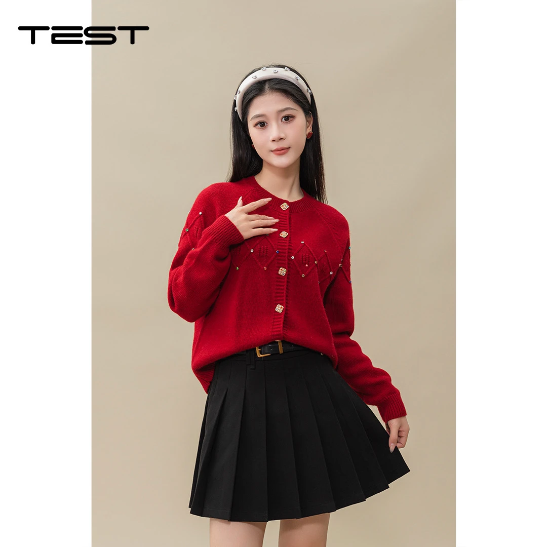 武冈她之蝶24冬上衣 1244128款细针织上衣