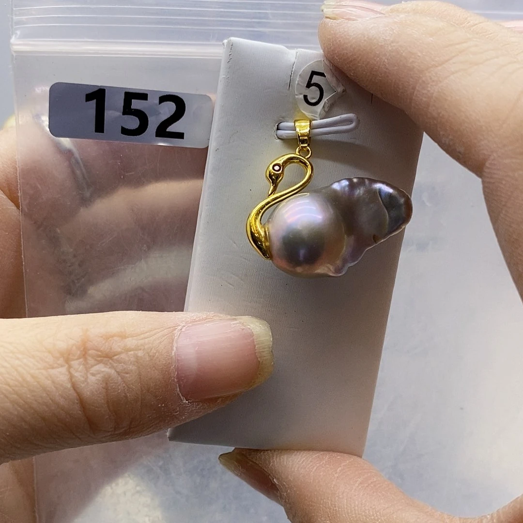 颈饰合金淡水珍珠