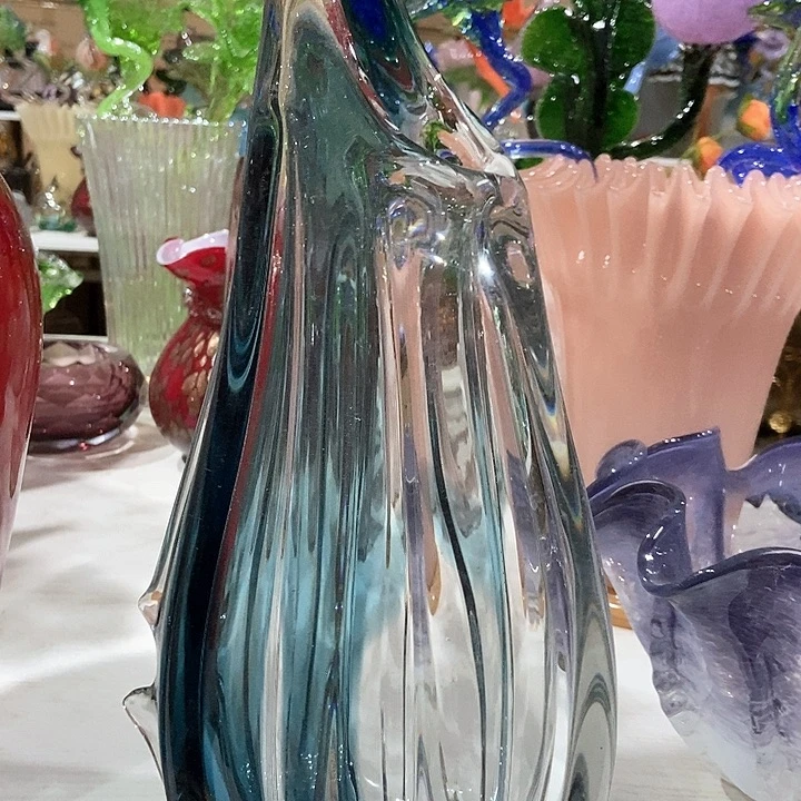 琉璃琉璃花瓶高40口8