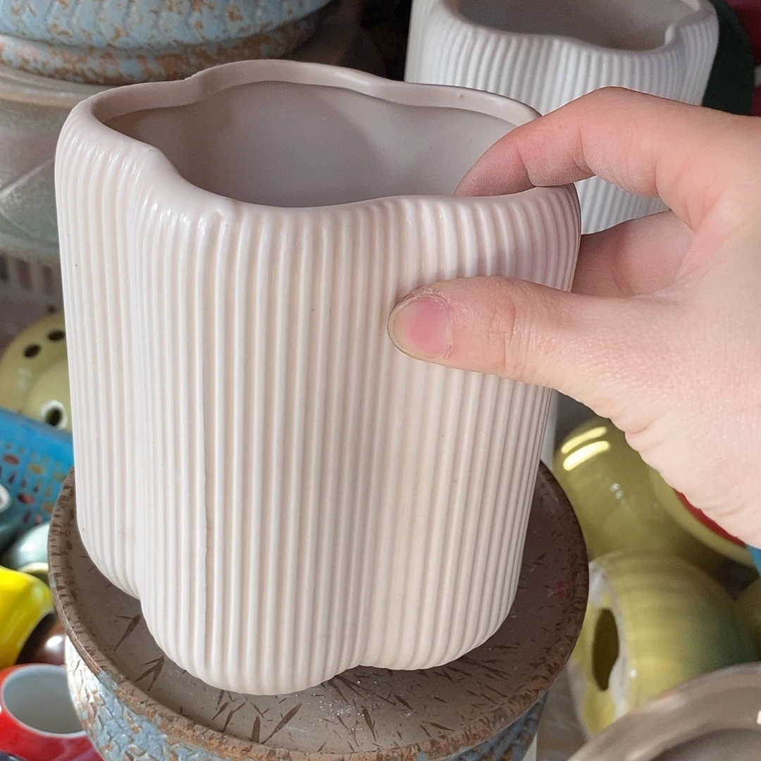 陶杯子陶盆有孔 瑕疵介意勿拍
