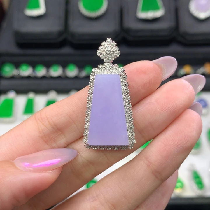 翡翠吊坠(不含链)18K金镶嵌用****4