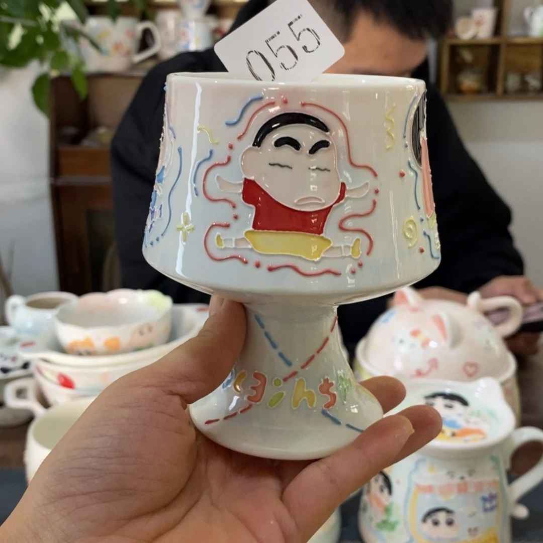 瓷片景德镇釉下彩手绘