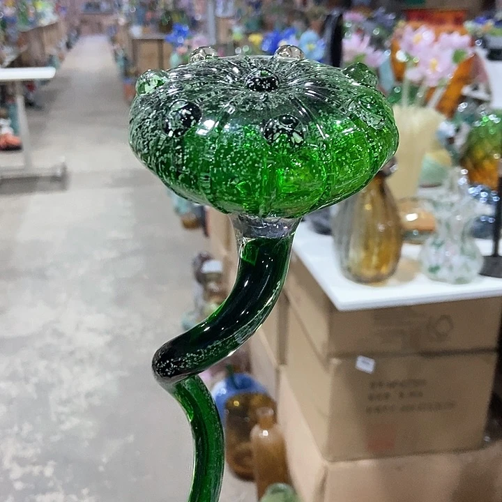 琉璃琉璃花瓶高45口9