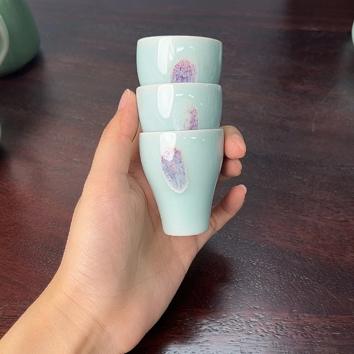 龙泉云间青瓷小米茶器