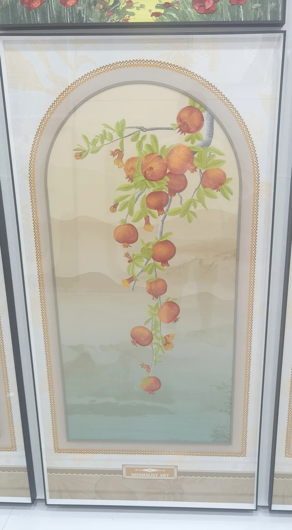 现代简约风格皮革肌理云锦绣玄关入户门装饰画