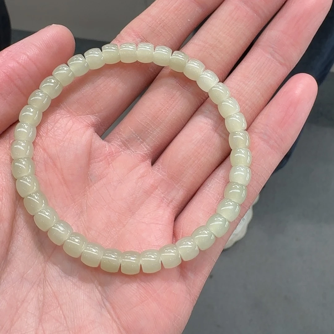 和田玉手串未镶嵌210刘洋卡6左右