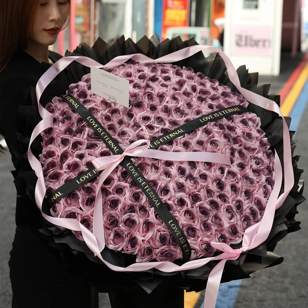 199朵情人节七夕礼物99朵香皂永生花玫瑰成品顺丰生日礼物送老婆