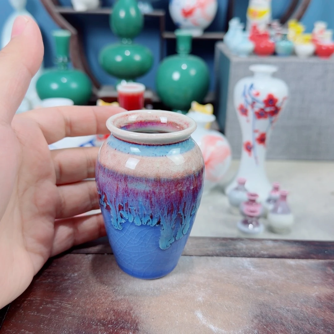 陶瓷手工小花器摆件