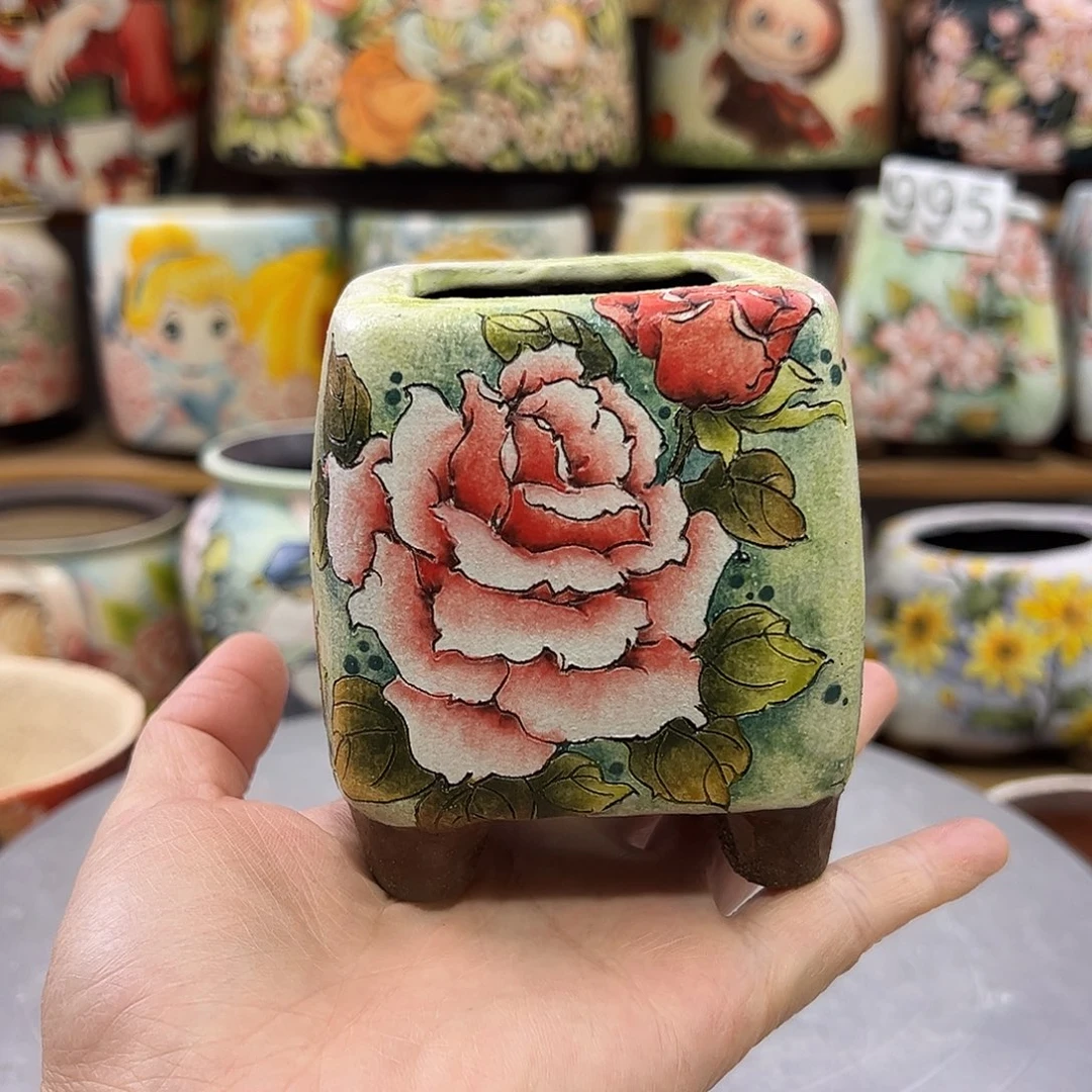 景德镇炫彩手绘口5高9