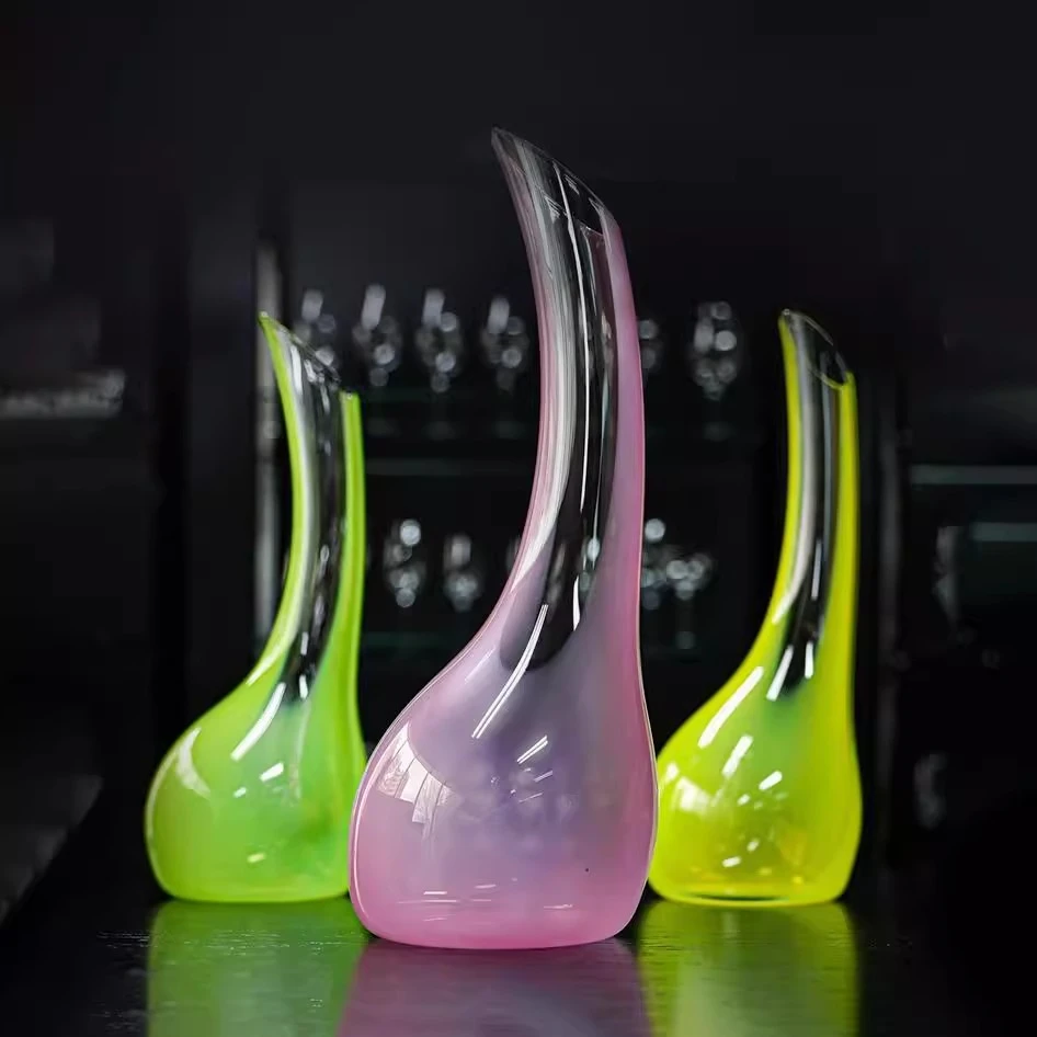 奥地利RIEDEL五彩醒酒器 CONFETTIA糖果色水滴艺术造型手工制家用