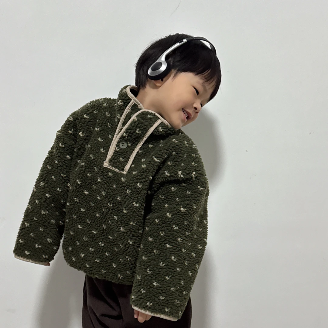 【一周童装】｛子墨｝爱心毛毛套头外套