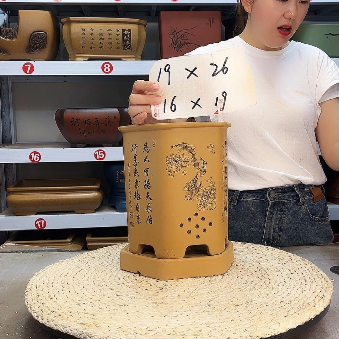 紫砂花盆紫砂花盆