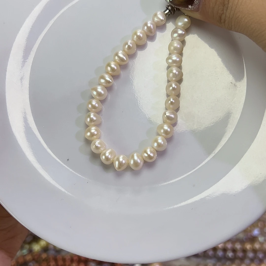 钛钢淡水珍珠手绳