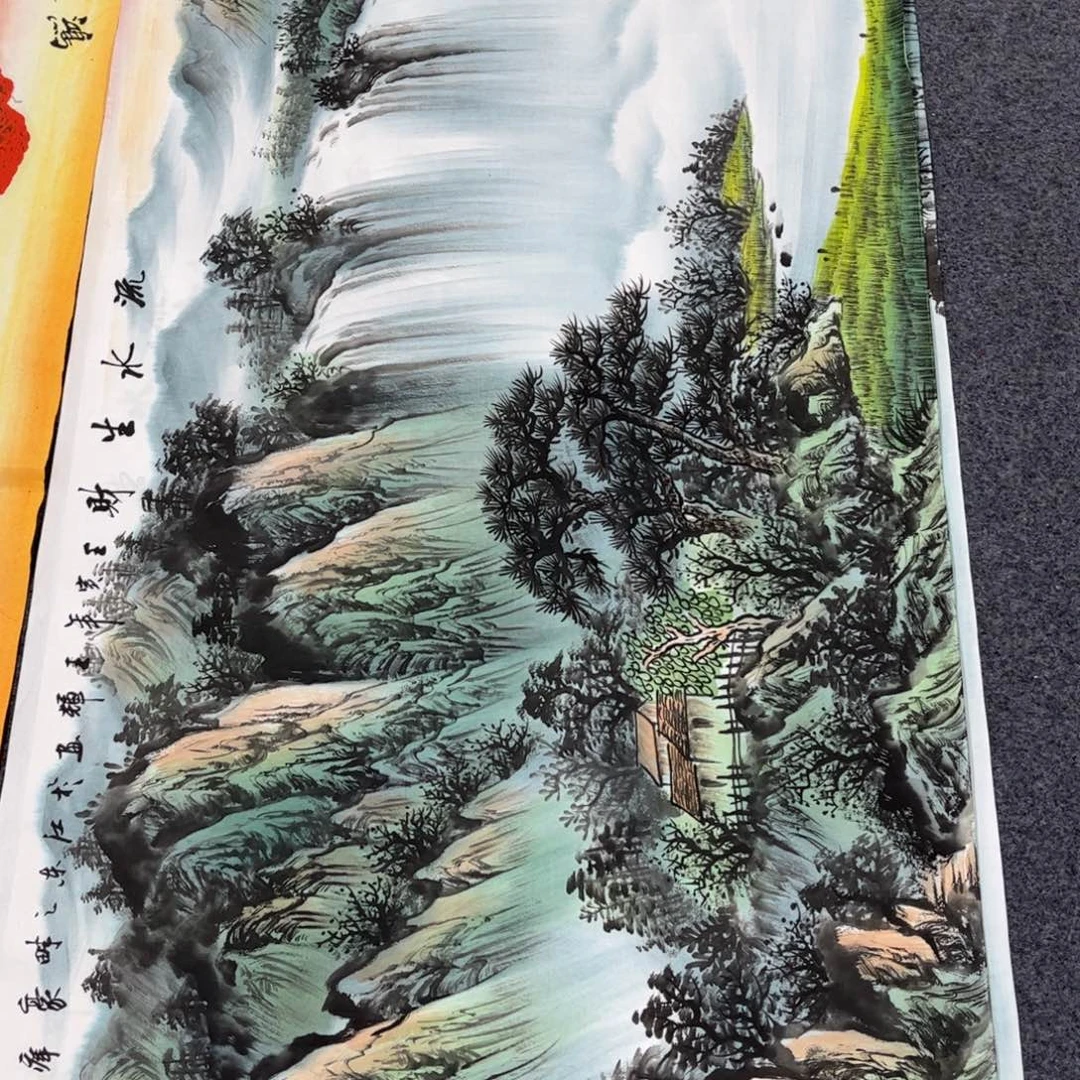 国画山水作品手绘