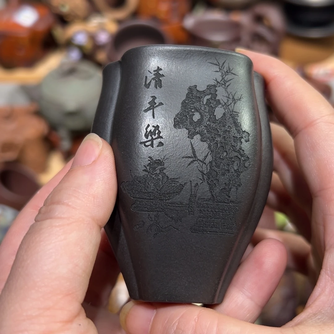 茶杯紫砂宜兴紫砂主人杯