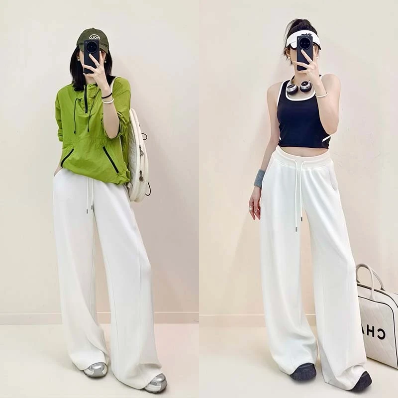 A美洋MEIYANG 流线休闲裤【商场同款】夏日凉感砂洗直筒【小70】-周三