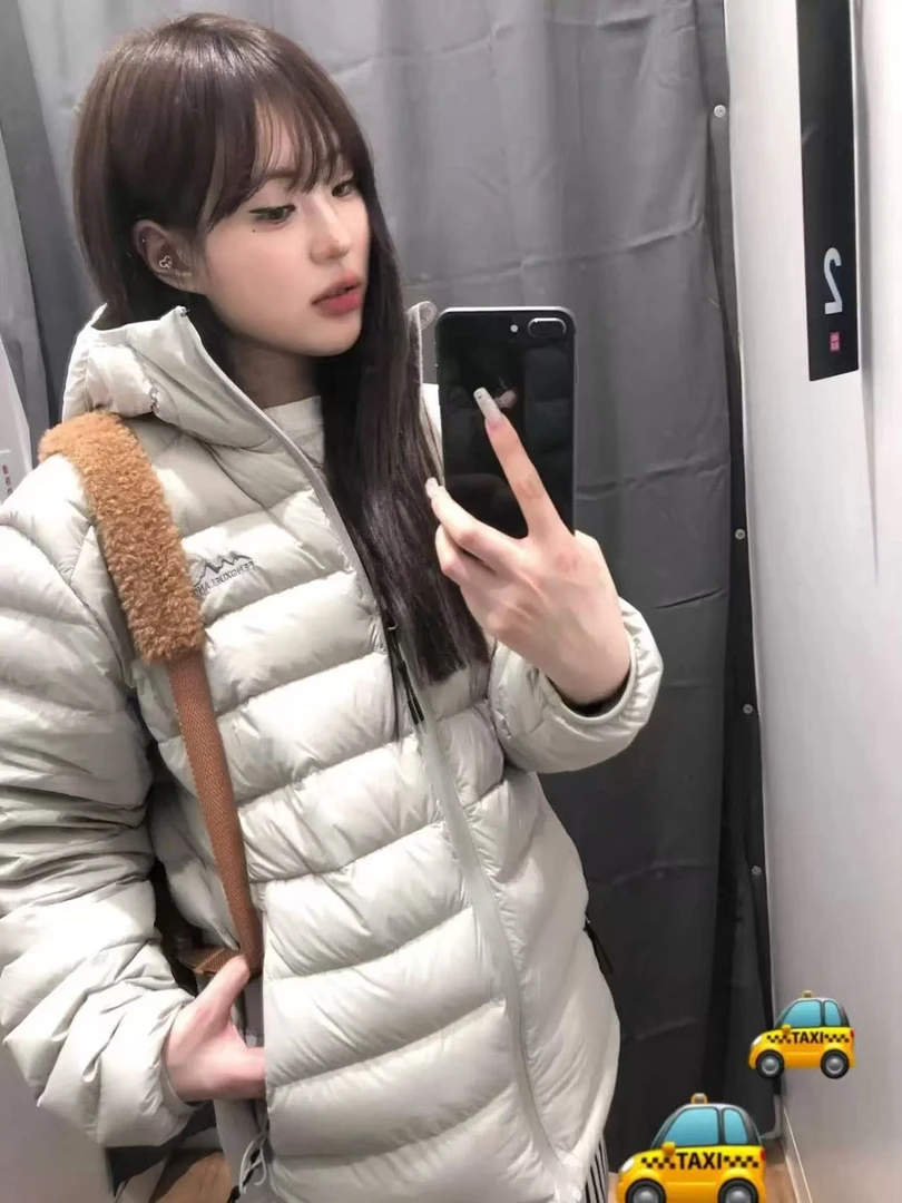 拉链韩短款简约连帽长款休闲风女装排骨棉衣潮流新款