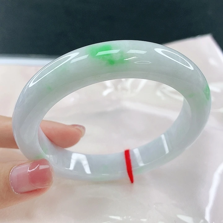 翡翠未镶嵌手镯圈58，40146