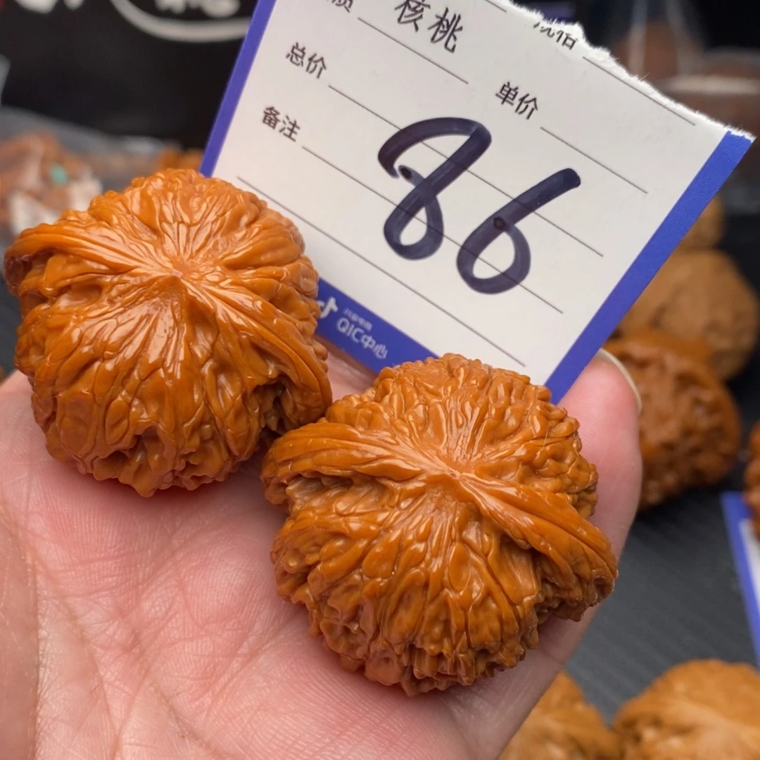 欧***舍桃核把件磨盘42mom