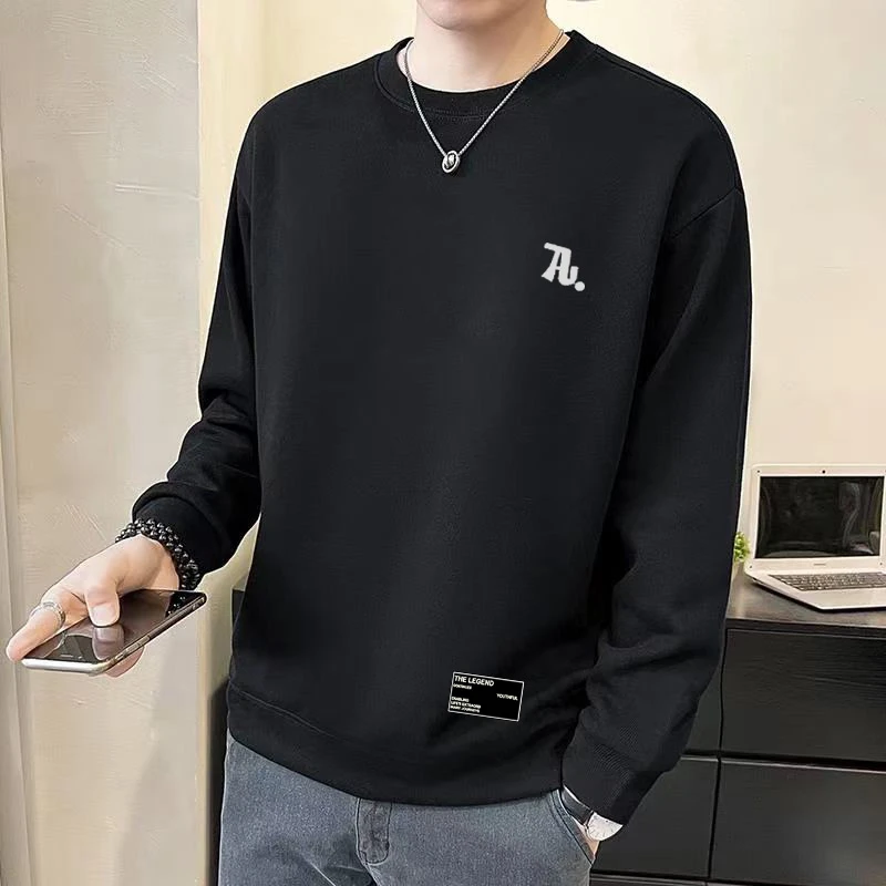 加绒/不加绒 刺绣立体A 潮牌卫衣秋冬季男款圆领休闲上衣501041