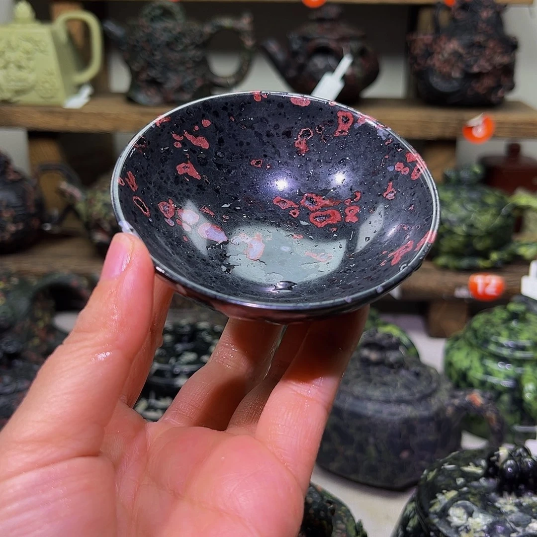 石材梅花玉安山玉精品