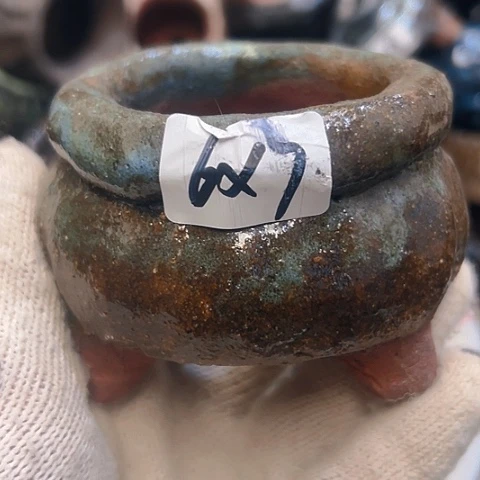 粗陶花盆手工花盆制作就这样