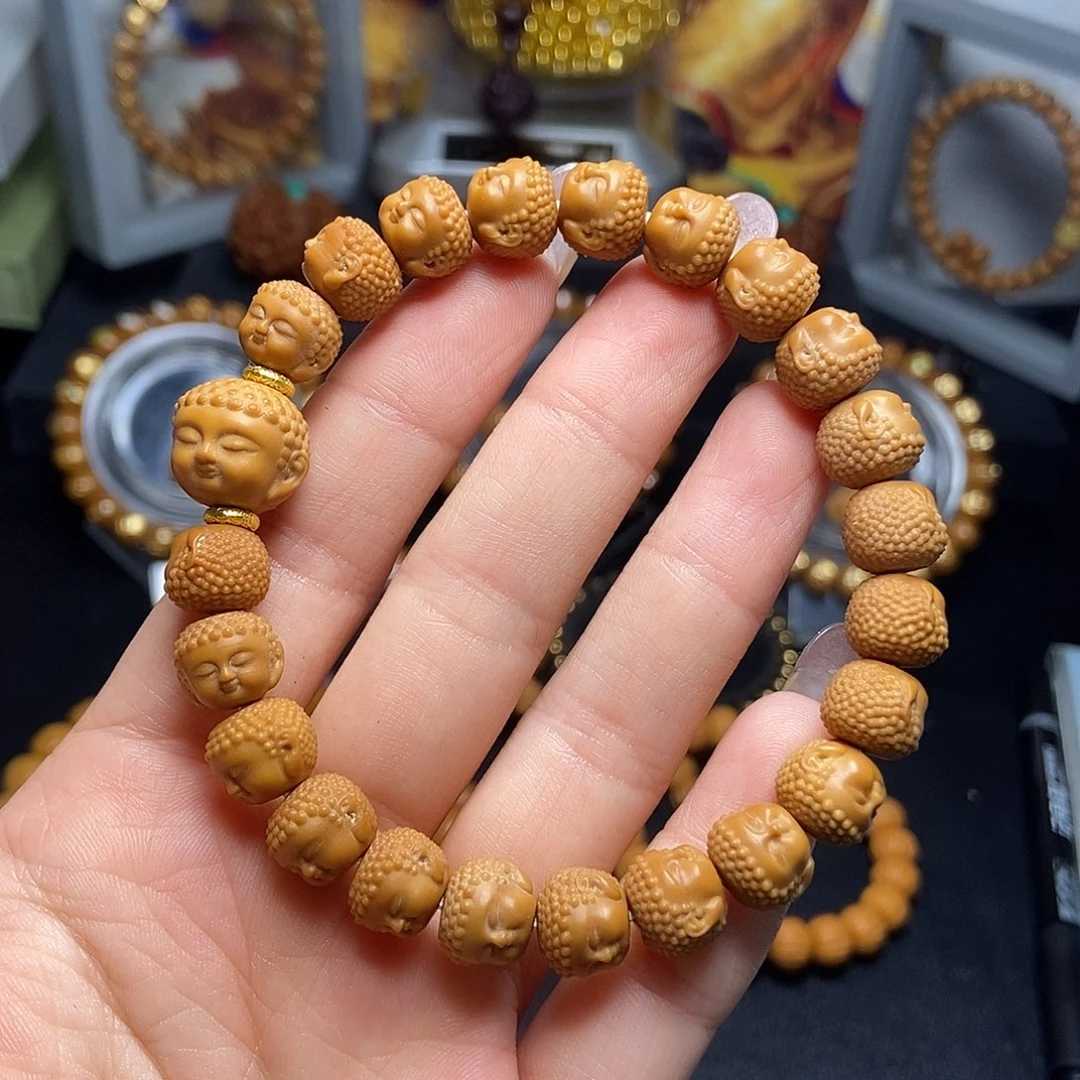 手串猴头核桃猴头精雕宝宝佛10mm左右闪购3
