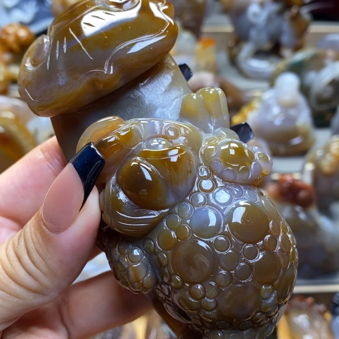玛瑙/玉髓把件未镶嵌