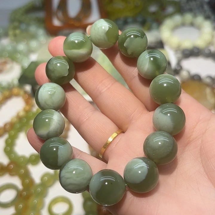 蛇纹石玉未镶嵌手串