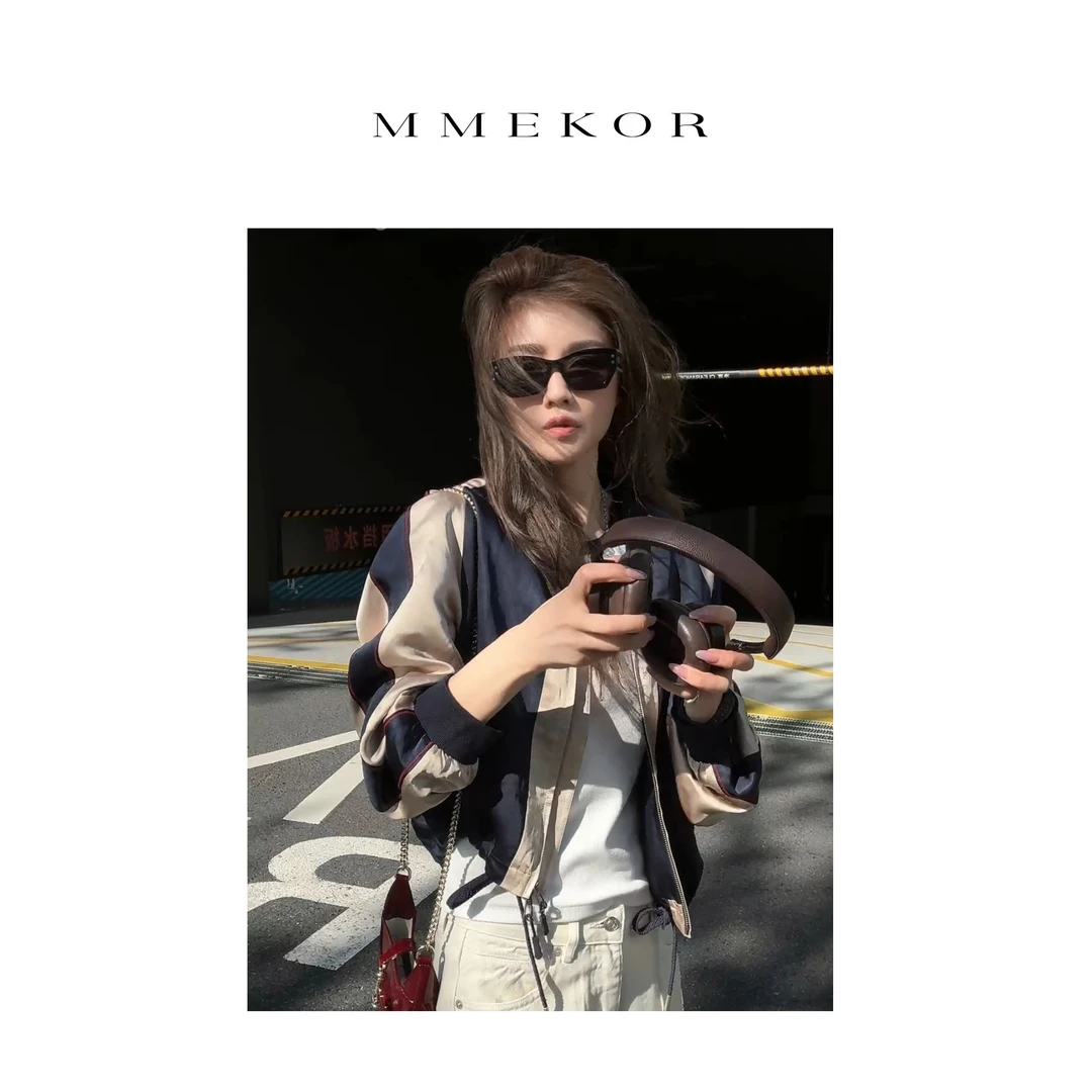 MMEKOR“咖啡街区”外套 2025新款秋款活力常青藤时髦上衣 30217