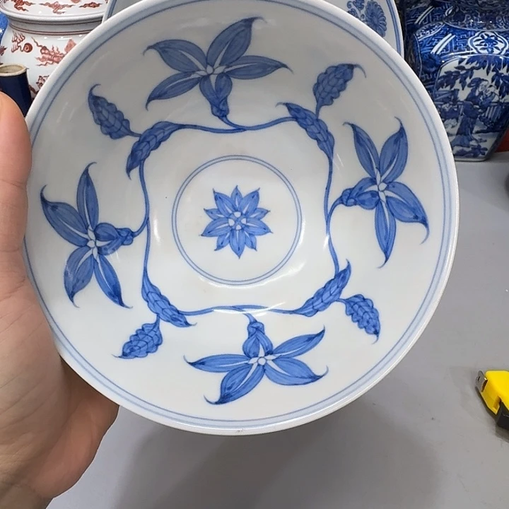 用***9摆件陶瓷制品纯手工青花碗